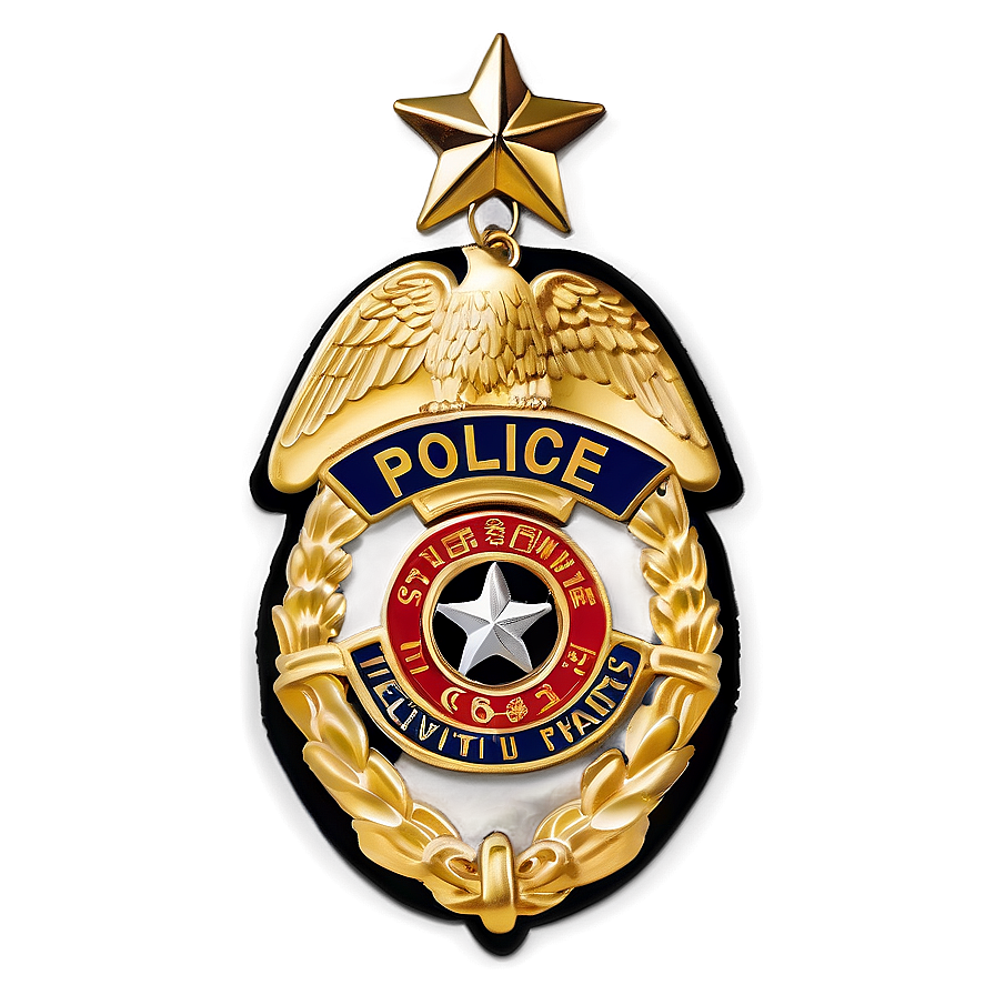 Police Badge With Stars Png 05252024 PNG image