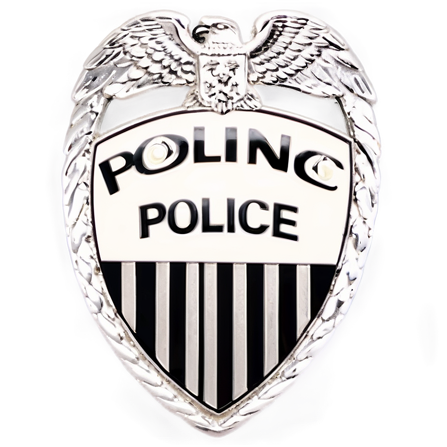 Police Badge With Stripes Png 05252024 PNG image