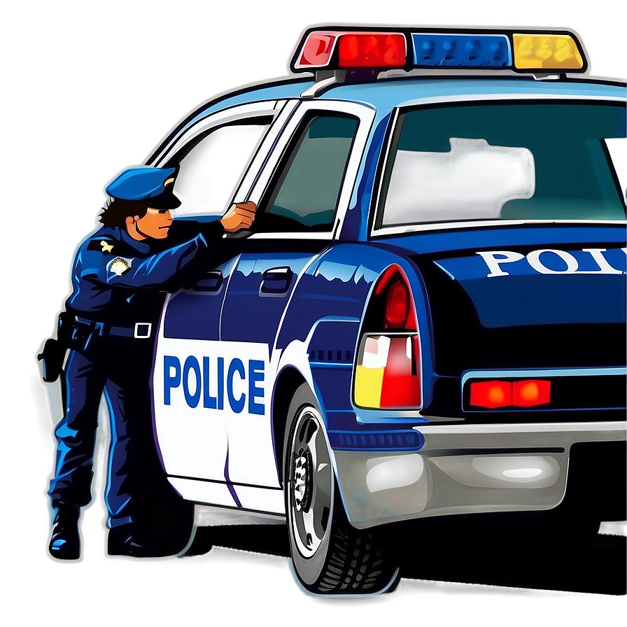 Police Car Clipart Png 05252024 PNG image