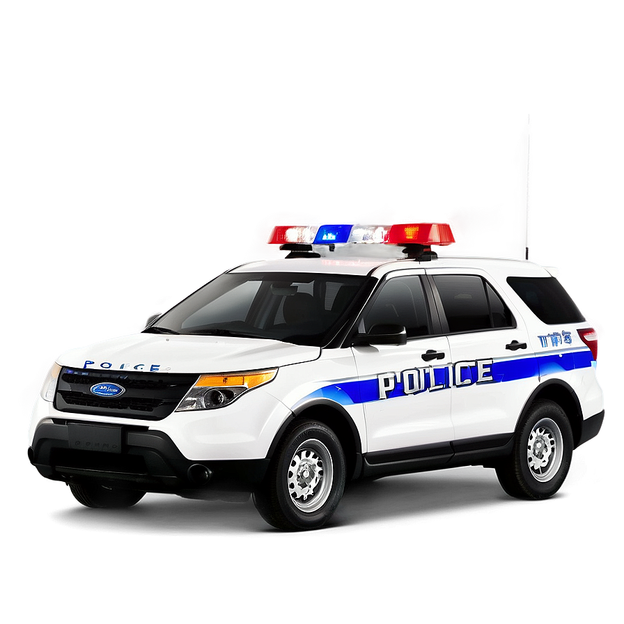 Police Car In The City Png 12 PNG image