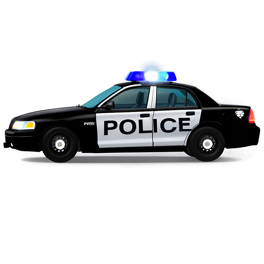 Police Car With Lights Png 05252024 PNG image