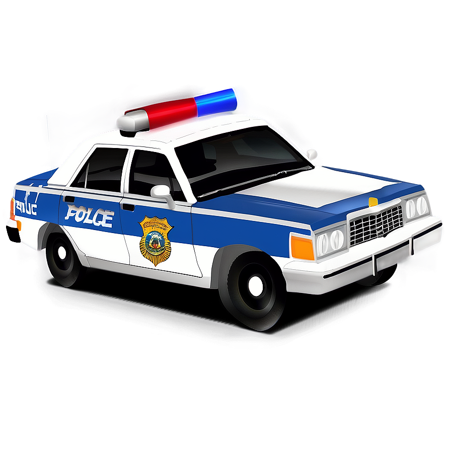 Police Car With Siren Png 06132024 PNG image