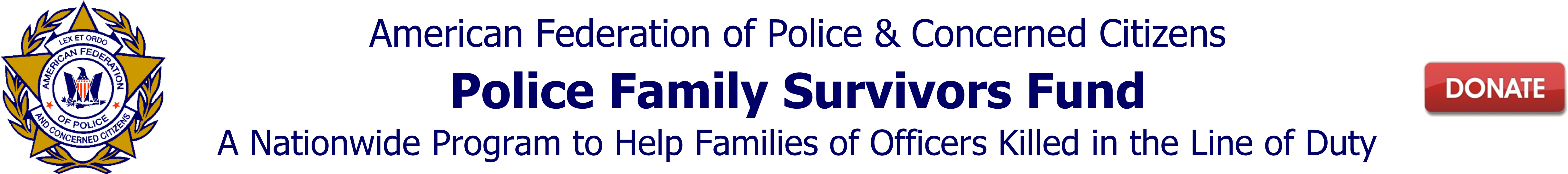 Police Family Survivors Fund Banner PNG image