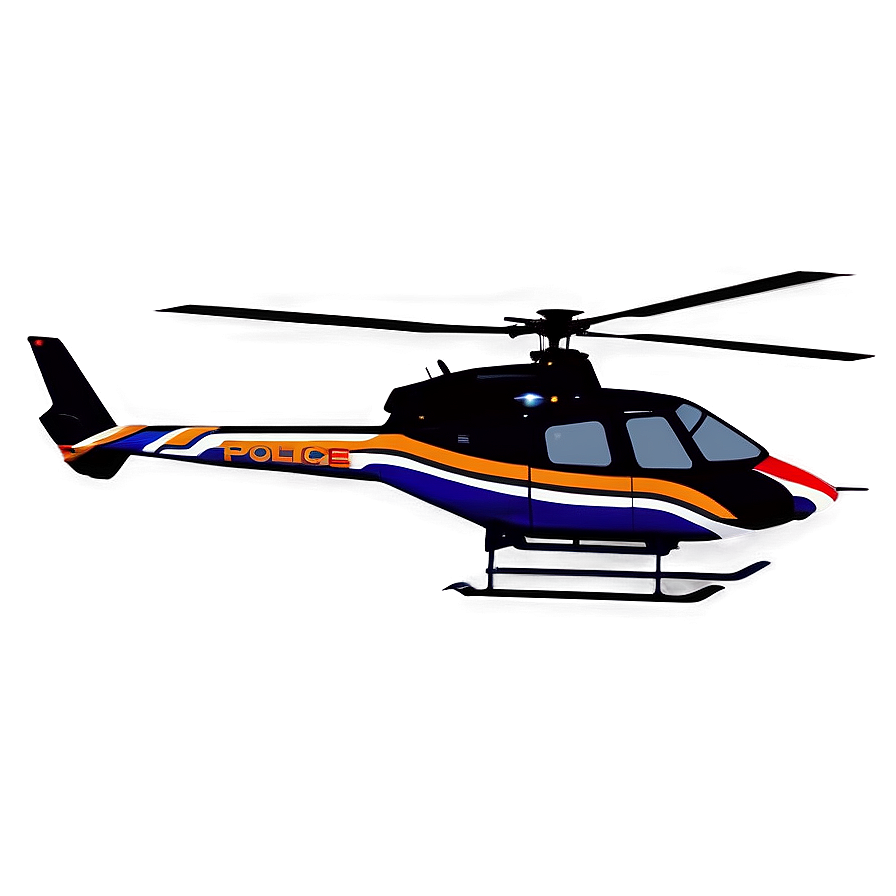 Police Helicopter Silhouette Png Csj48 PNG image