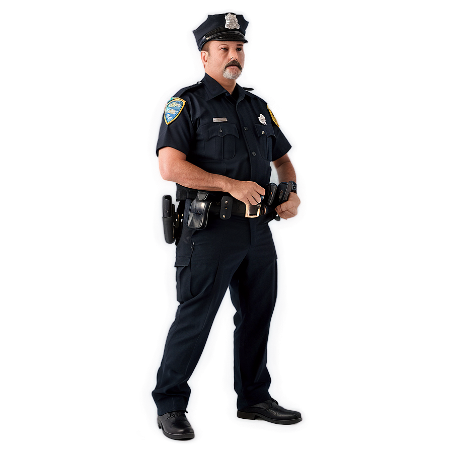 Police Officer At Night Png 06252024 PNG image