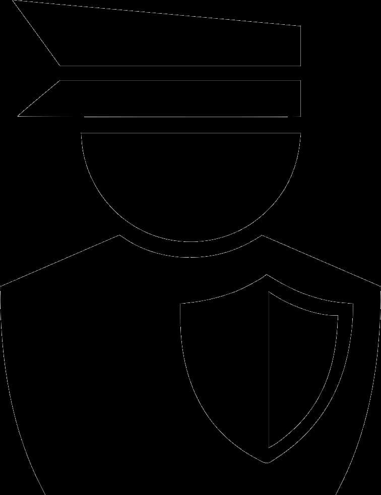 Police Officer Icon Outline PNG image