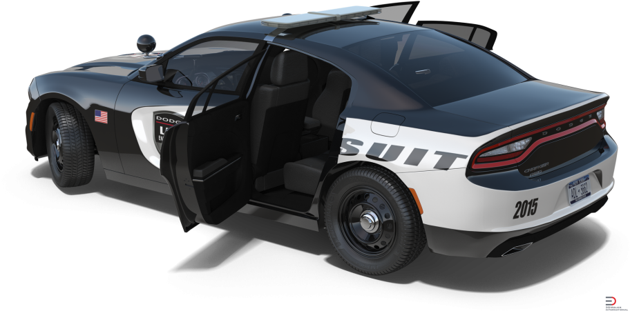 Police Pursuit Vehicle3 D Model PNG image