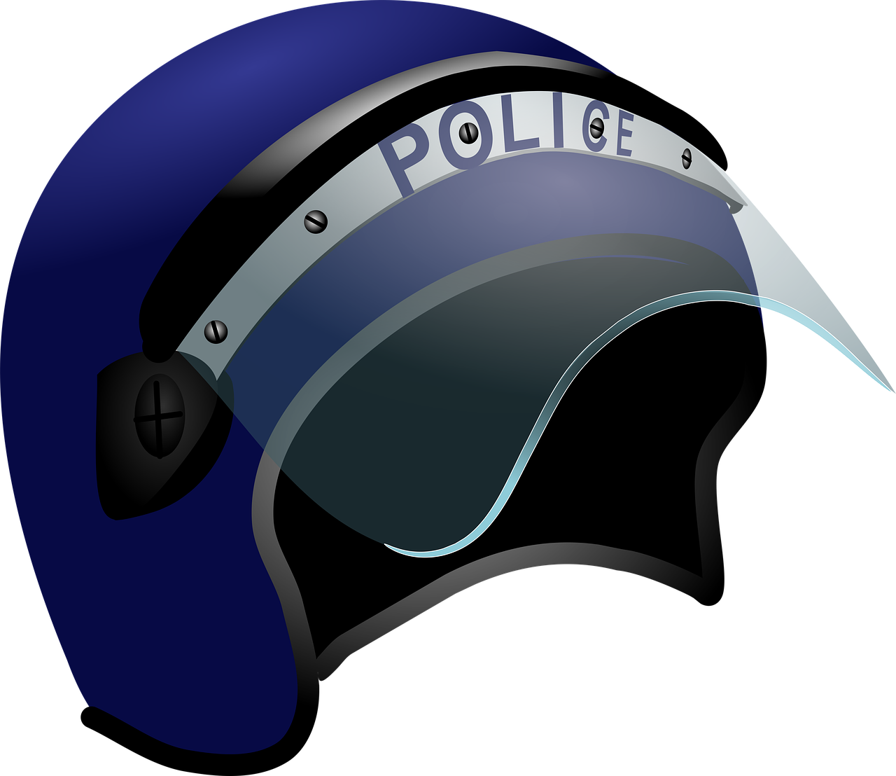 Police Riot Helmet Vector PNG image