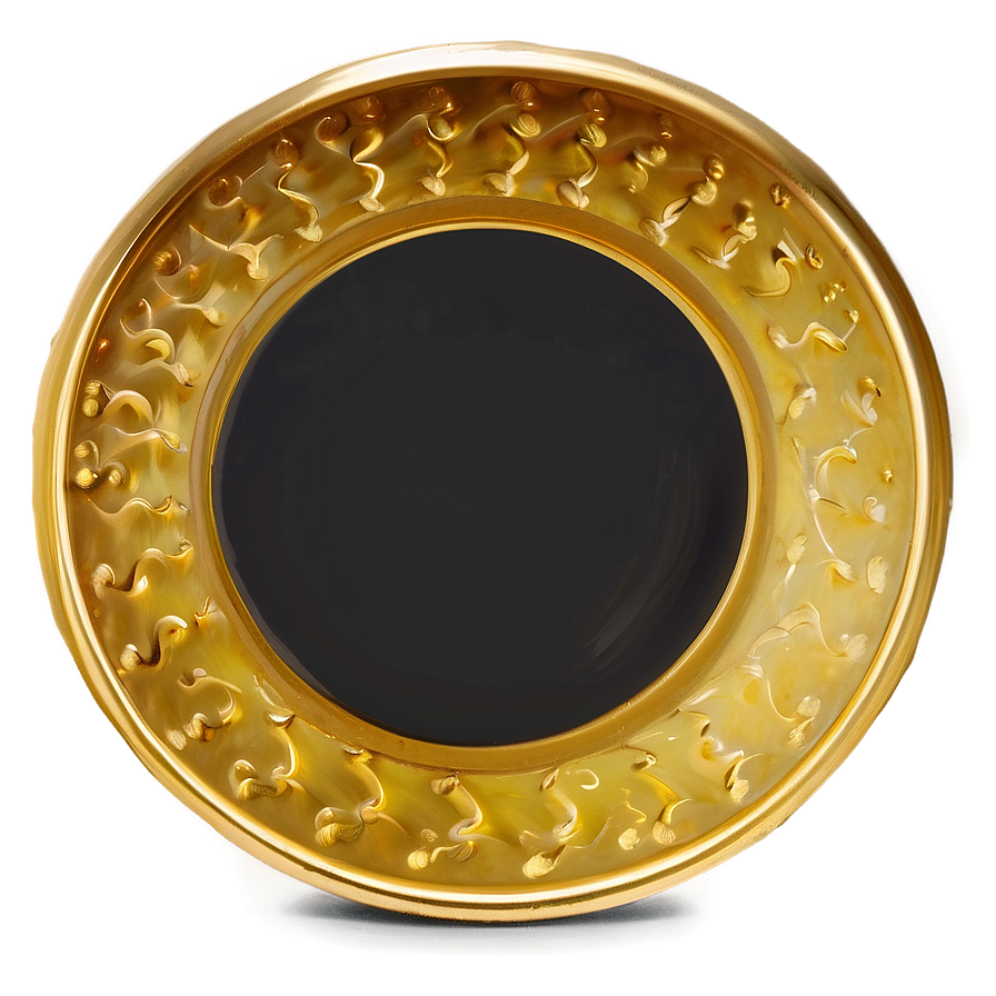 Polished Gold Plate Png 06272024 PNG image