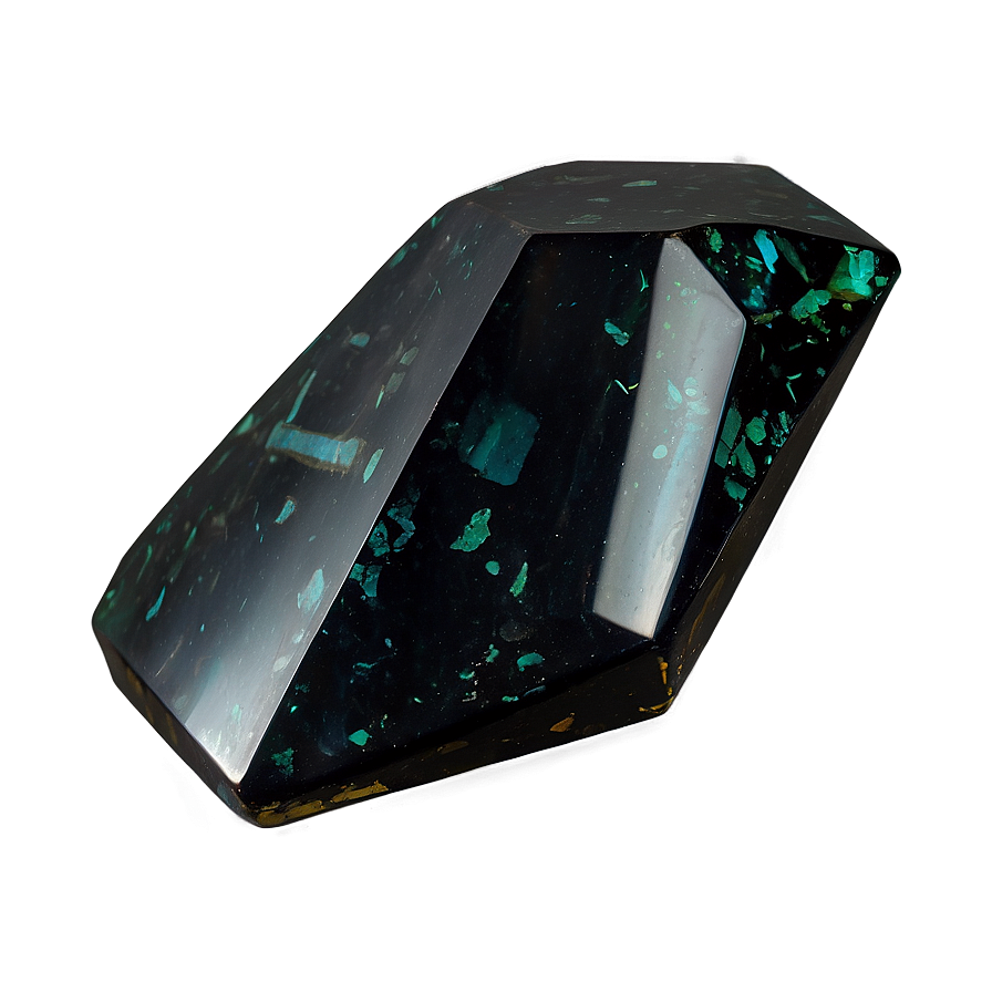 Polished Obsidian Gemstone Png Lif PNG image