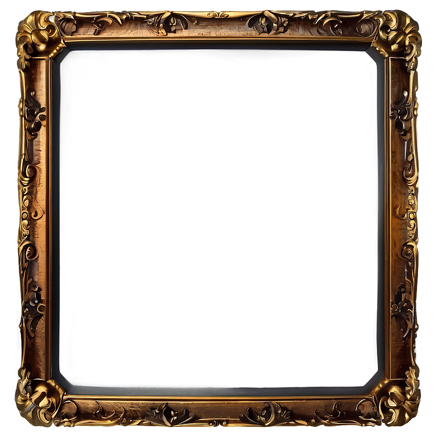 Polished Ornate Frame Png Tir PNG image