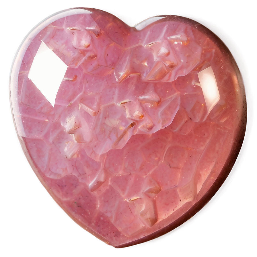 Polished Rose Quartz Heart Png 06272024 PNG image