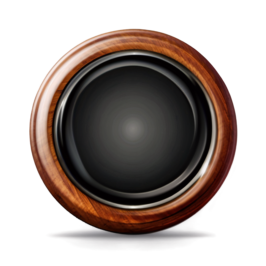 Polished Wood Circle Illustration Png 06282024 PNG image