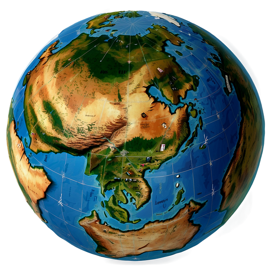 Political Borders Globe Png 86 PNG image