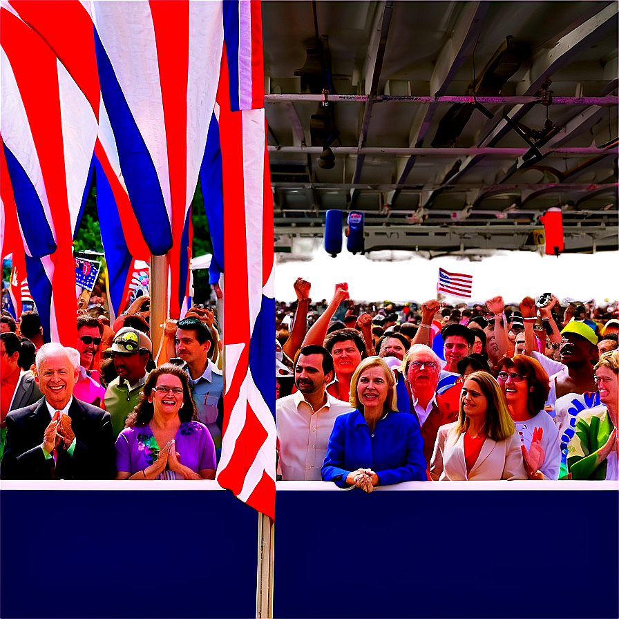 Political Rally Crowd Png 16 PNG image