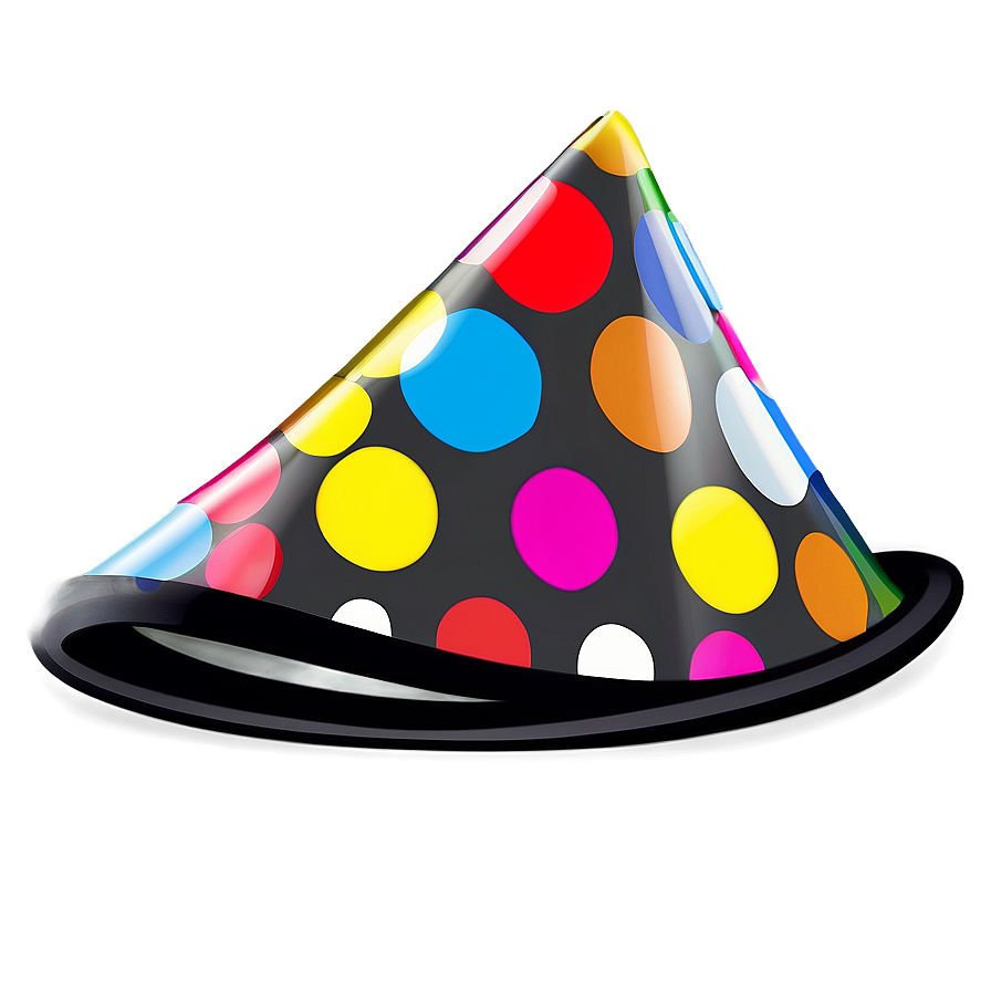 Polka Dot Birthday Hat Png 05042024 PNG image