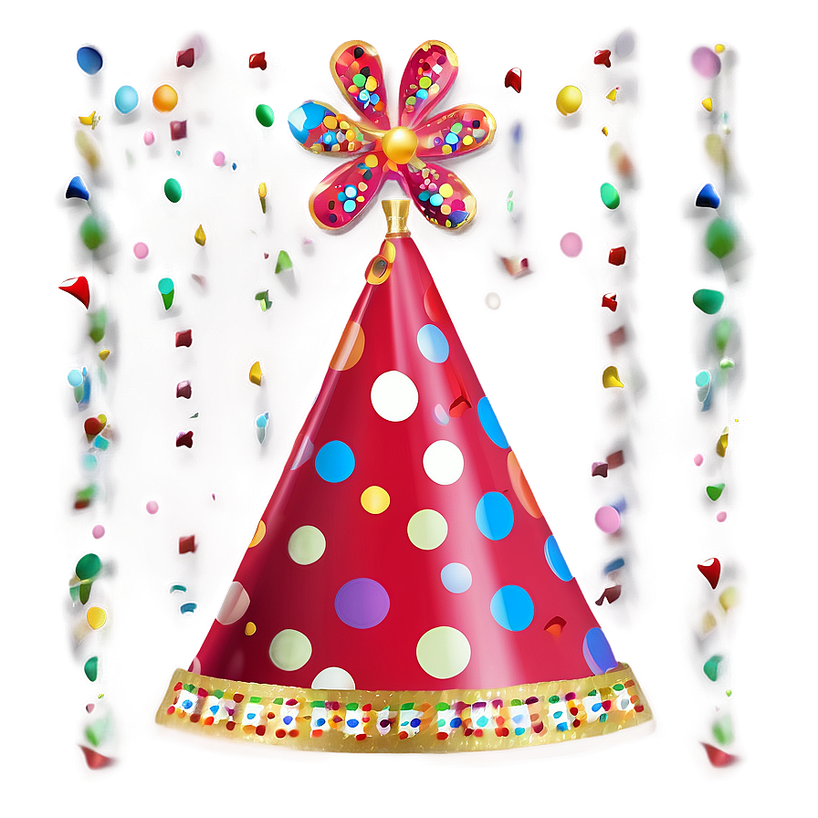 Polka Dot Birthday Hat Png Vpl PNG image