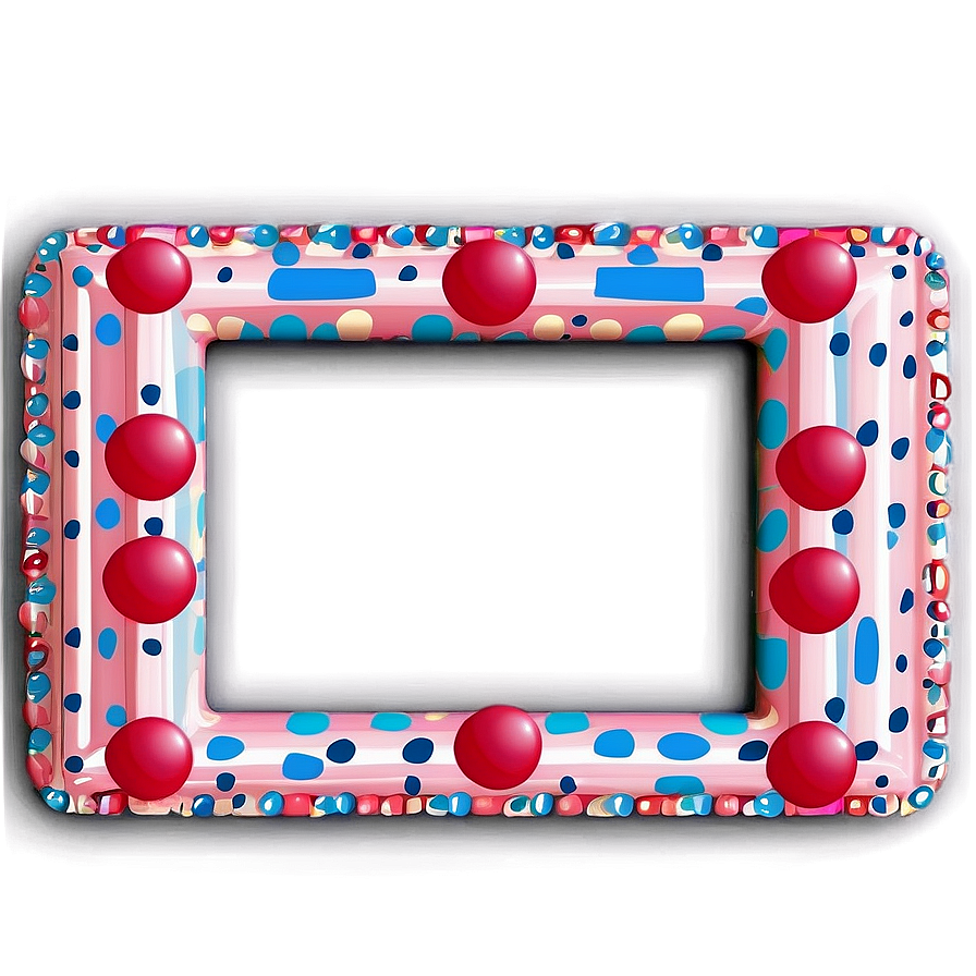 Polka Dot Border Frame Png 31 PNG image