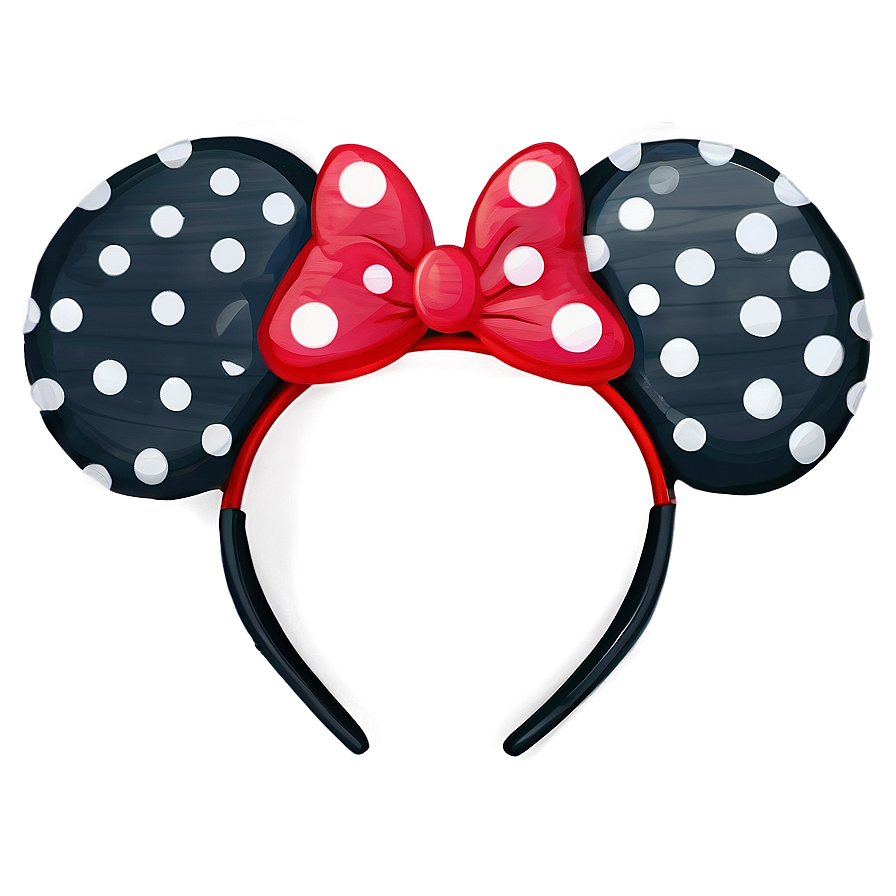 Polka Dot Minnie Mouse Ears Png Kxn51 PNG image