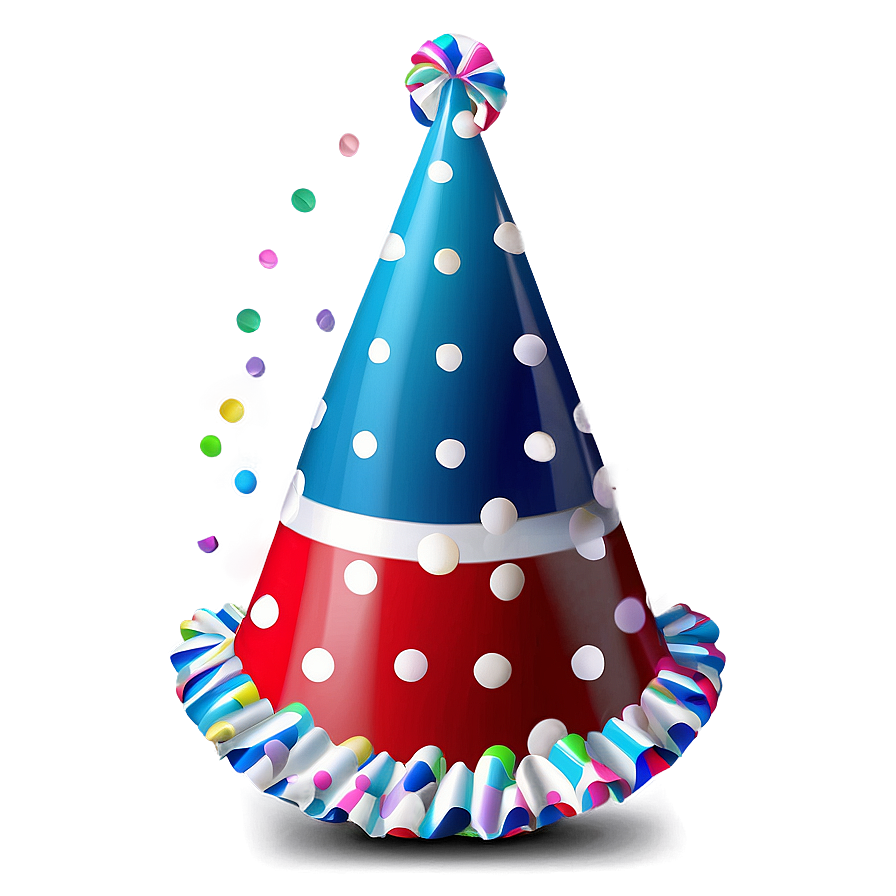 Polka Dot Party Hat Png 05042024 PNG image