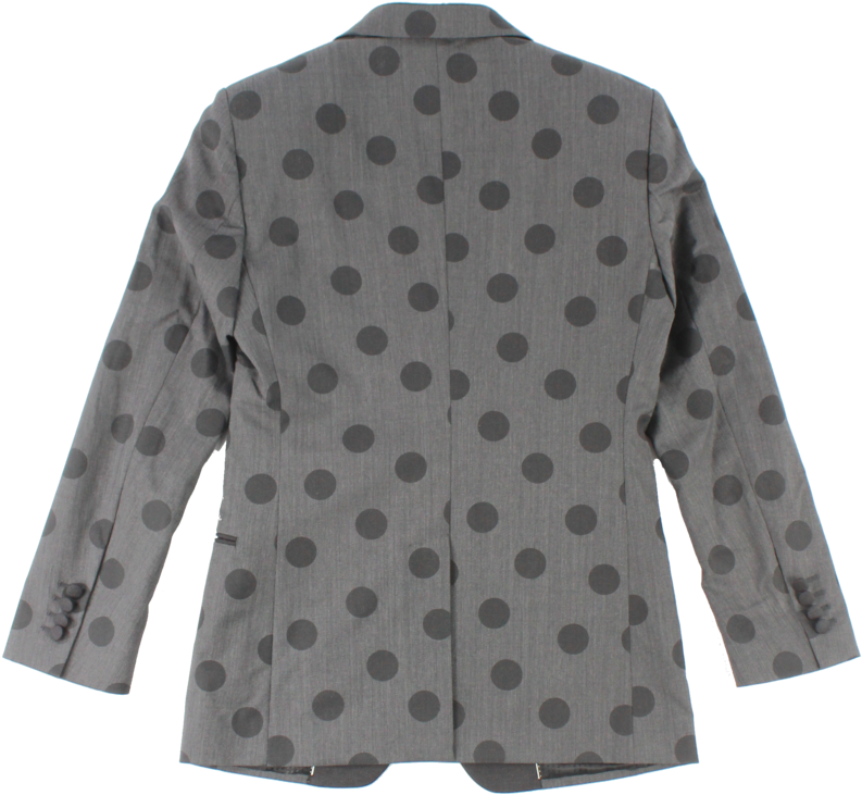 Polka Dot Shirt Back View PNG image