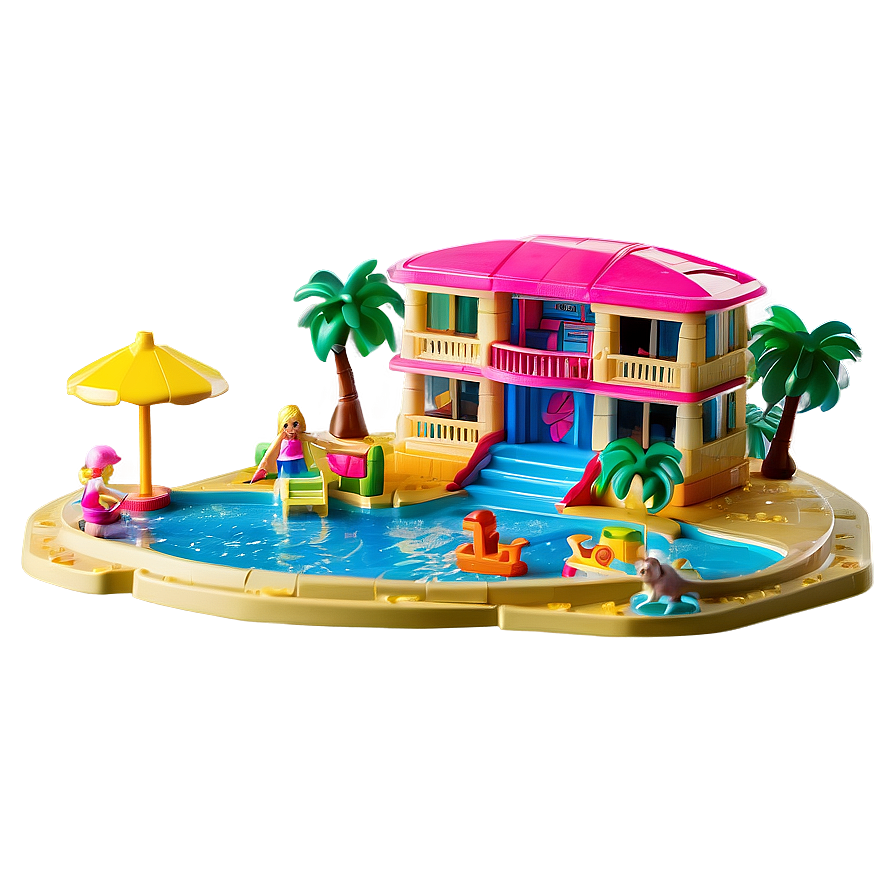 Polly Pocket Tropical Island Resort Png Mqj PNG image