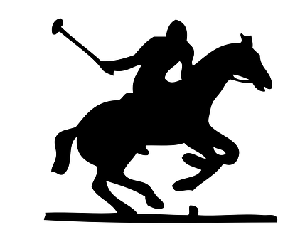 Polo Player Silhouette PNG image