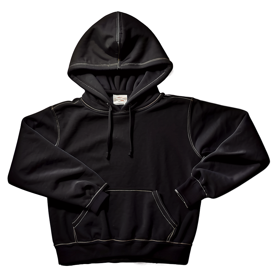 Polyester Black Hoodie Png 30 PNG image