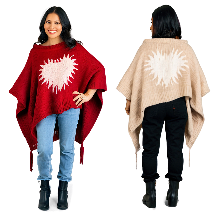 Poncho Sweater Combo Png Ygj3 PNG image