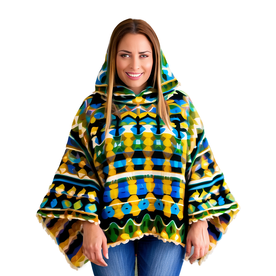 Poncho With Pockets Png 06272024 PNG image