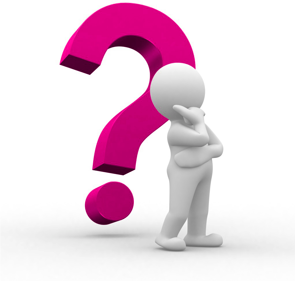 Pondering Figurewith Question Mark PNG image