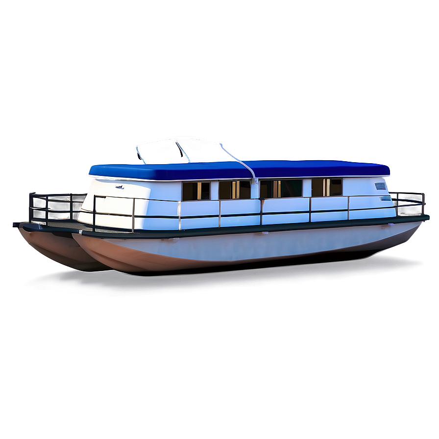 Pontoon Boat Under Starry Sky Png 19 PNG image