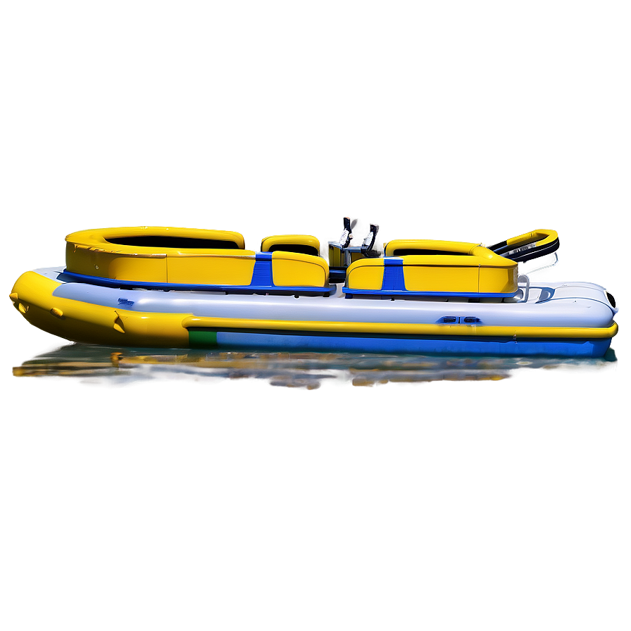 Pontoon Boat With Water Slide Png Yet11 PNG image