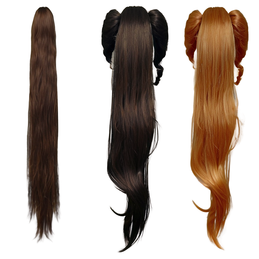 Ponytail For Long Hair Png 06262024 PNG image