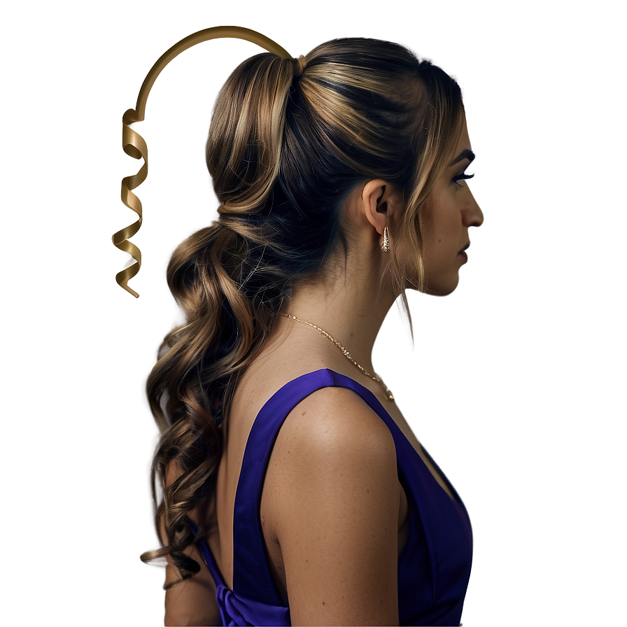 Ponytail For Prom Png Wxj PNG image