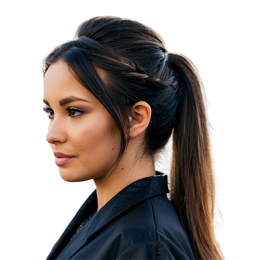 Ponytail Hairstyle Png 06262024 PNG image