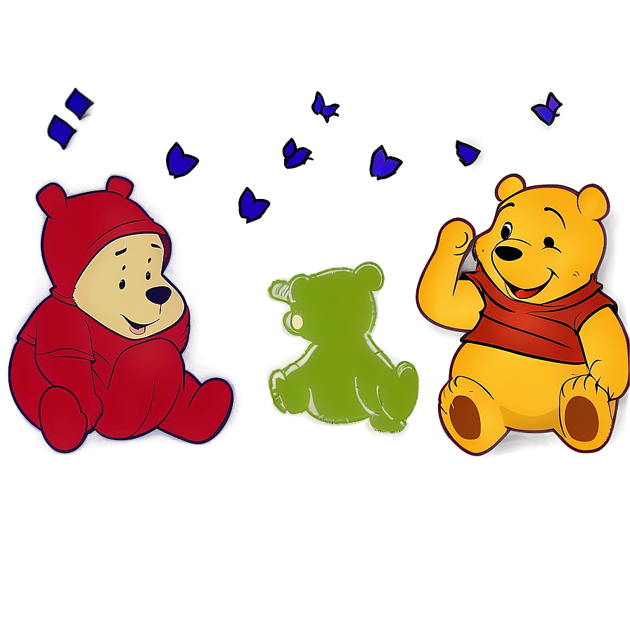 Pooh Bear And Lumpy Png Edh PNG image