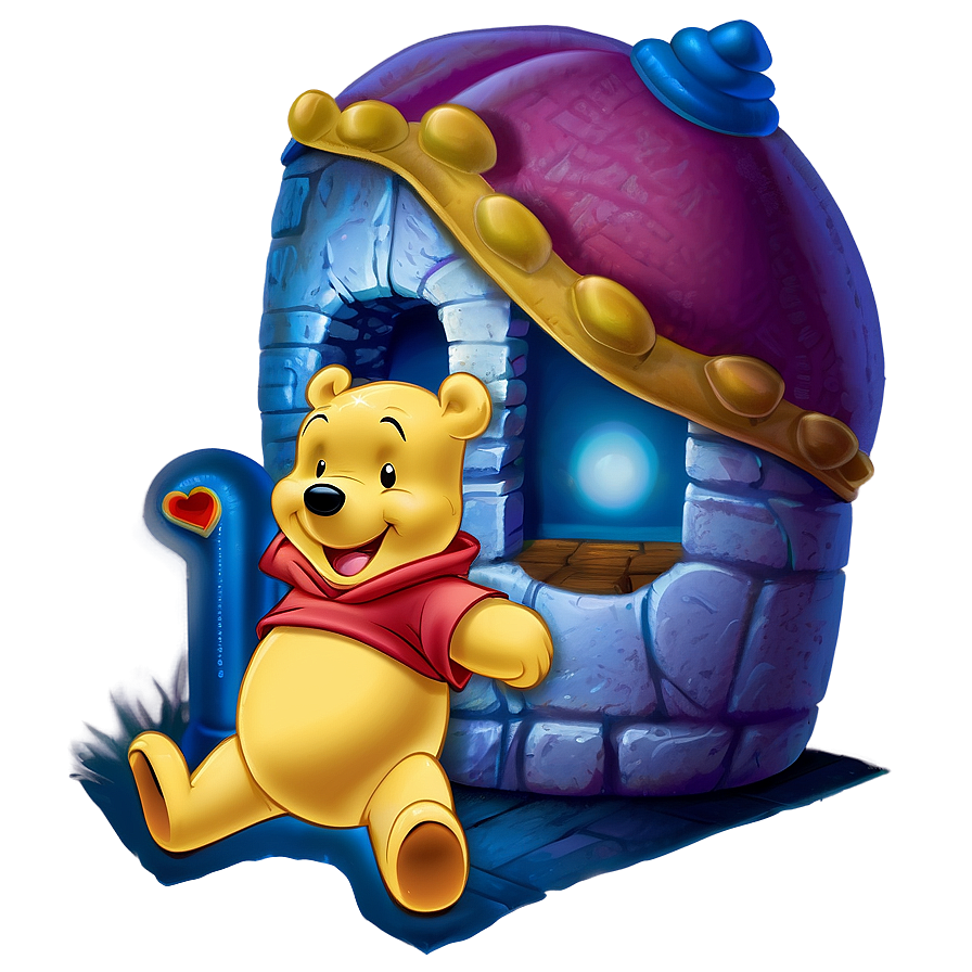 Pooh Bear At Night Png Qtk PNG image