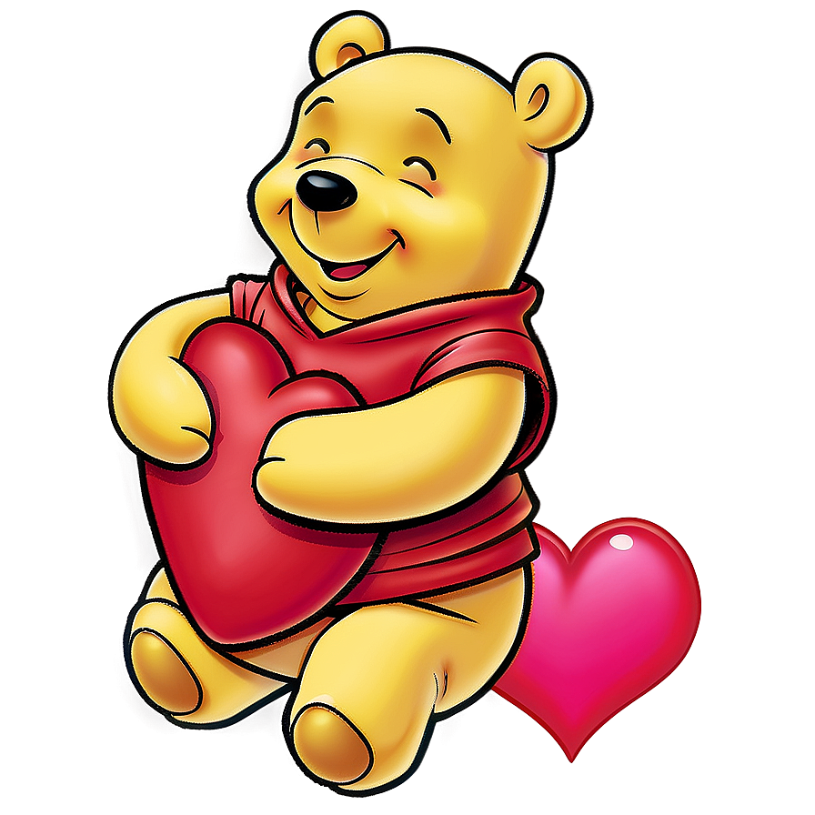 Pooh Bear With Heart Png 85 PNG image