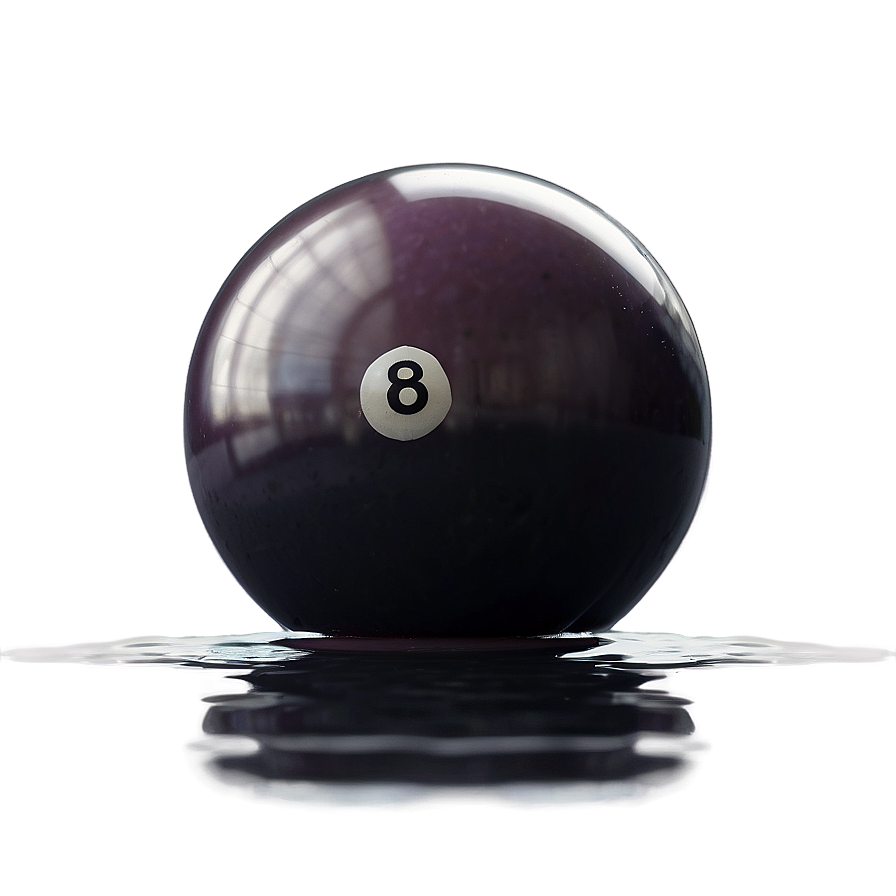 Pool Ball With Reflection Png 06212024 PNG image