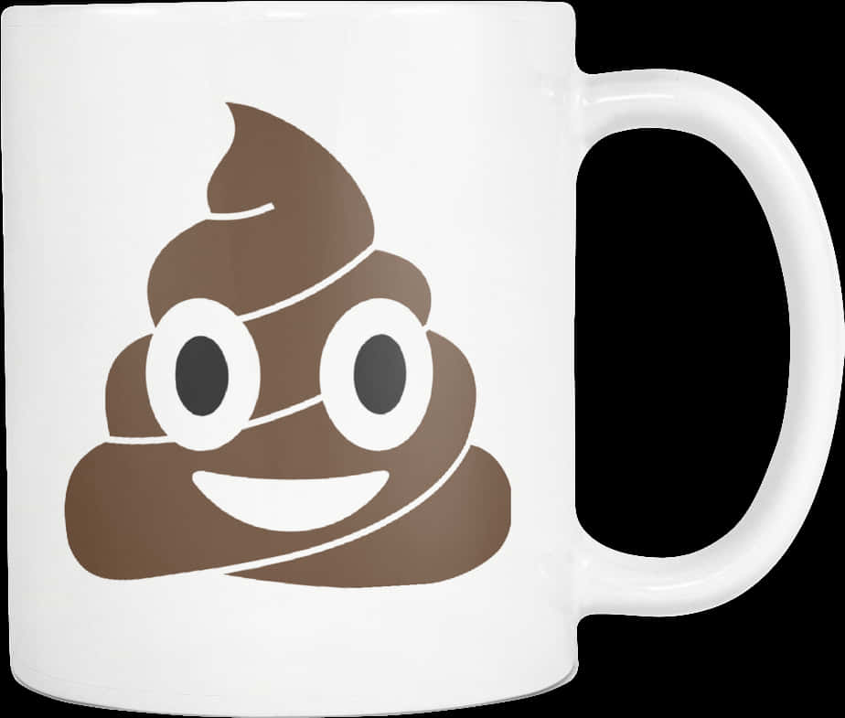 Poop Emoji Coffee Mug PNG image