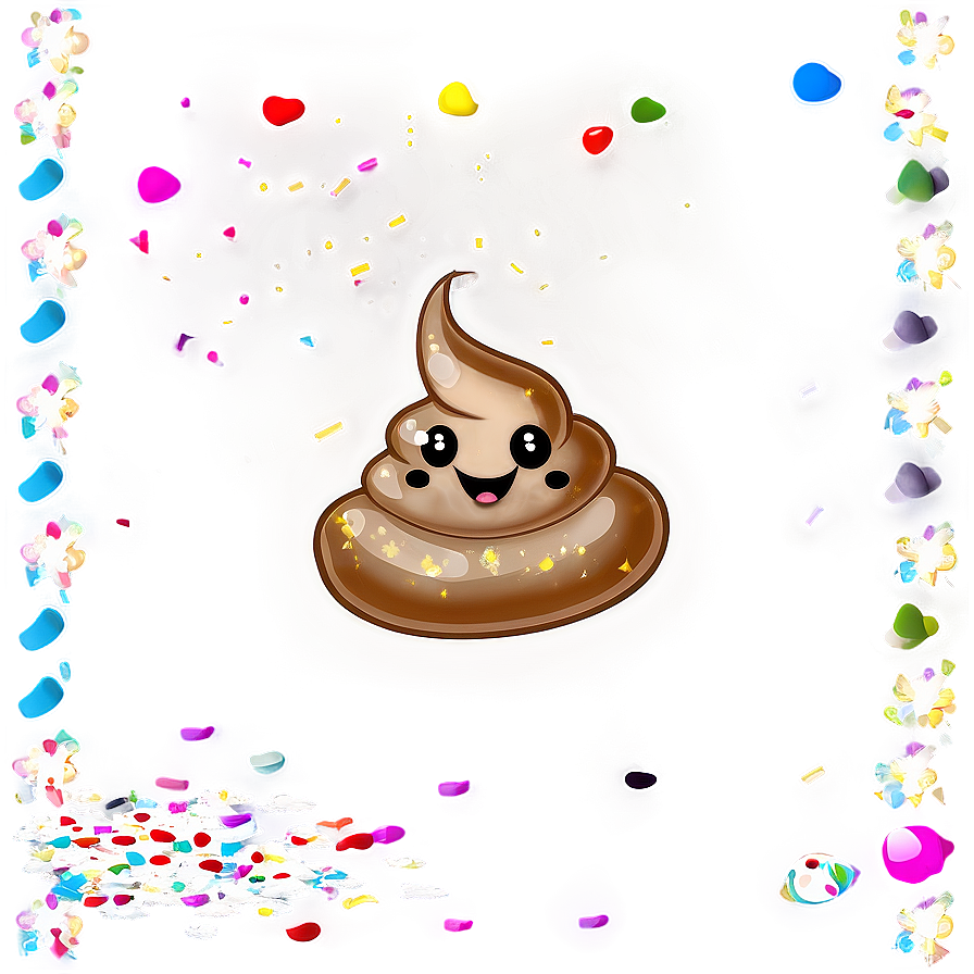 Poop With Confetti Png 65 PNG image