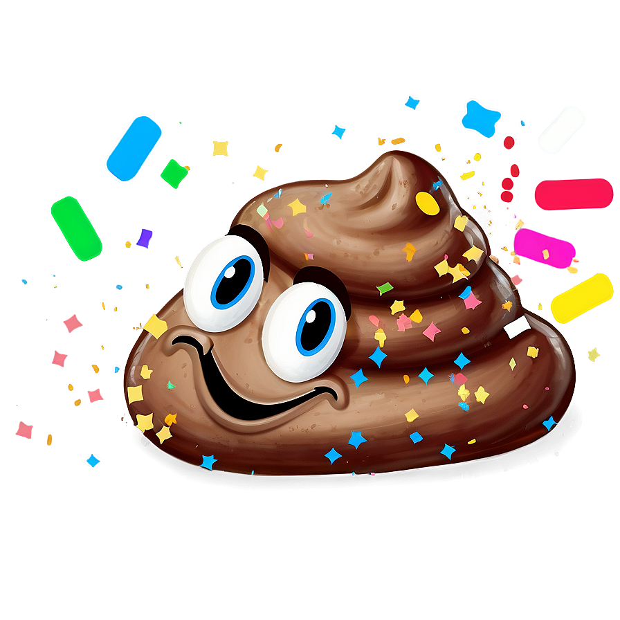 Poop With Confetti Png 89 PNG image