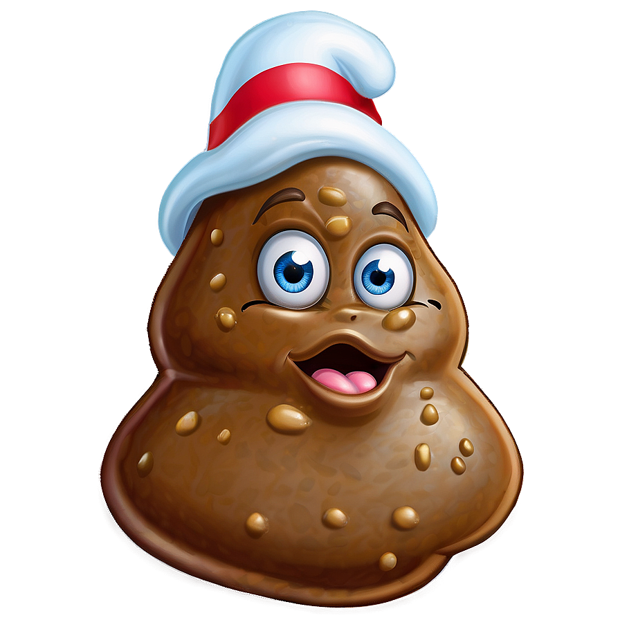 Poop With Hat Emoji Png Xnc PNG image