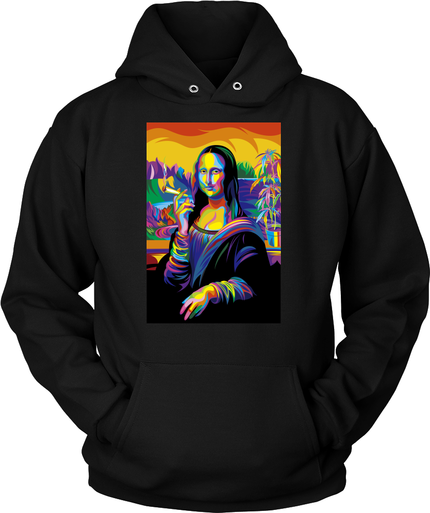 Pop Art Mona Lisa Hoodie PNG image