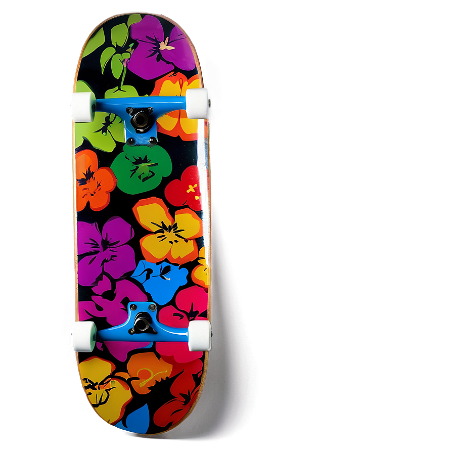 Pop Art Skateboard Deck Png 06282024 PNG image