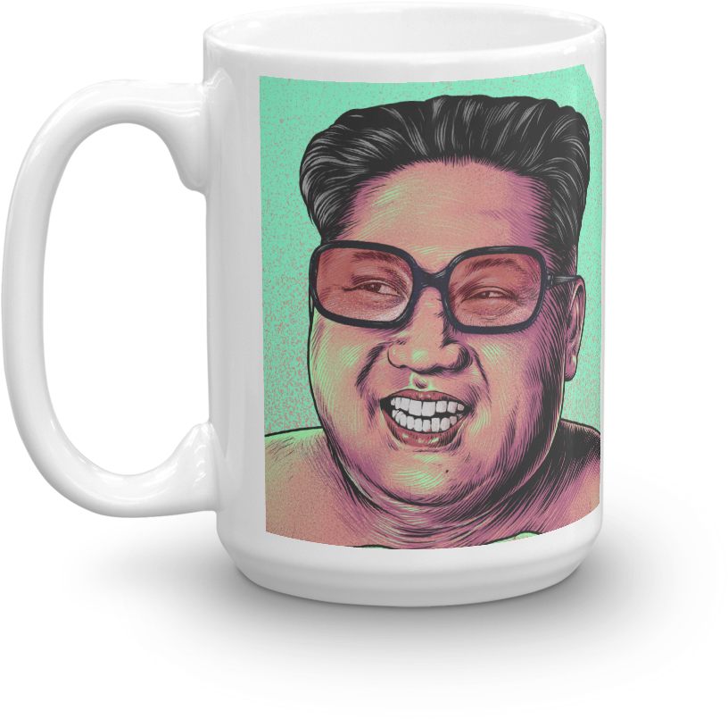 Pop Art Style Mug Design PNG image