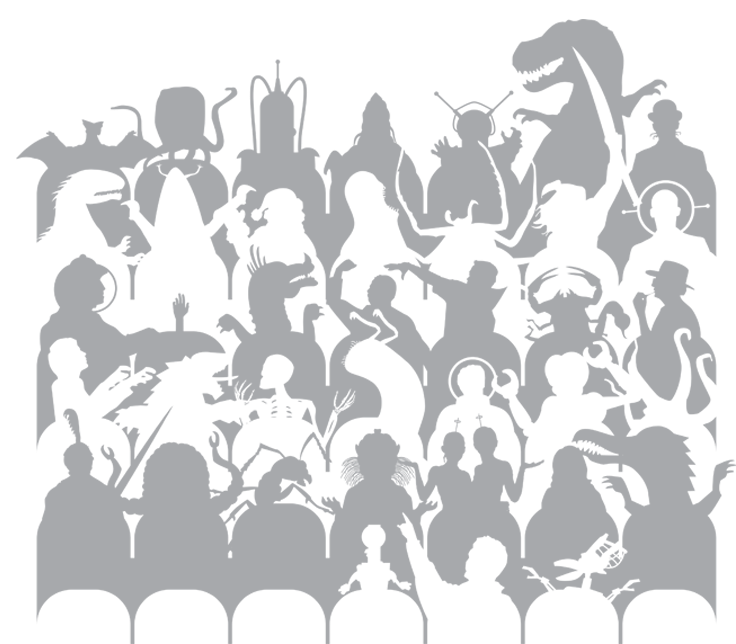 Pop Culture Silhouettes_ Cheering Crowd.png PNG image