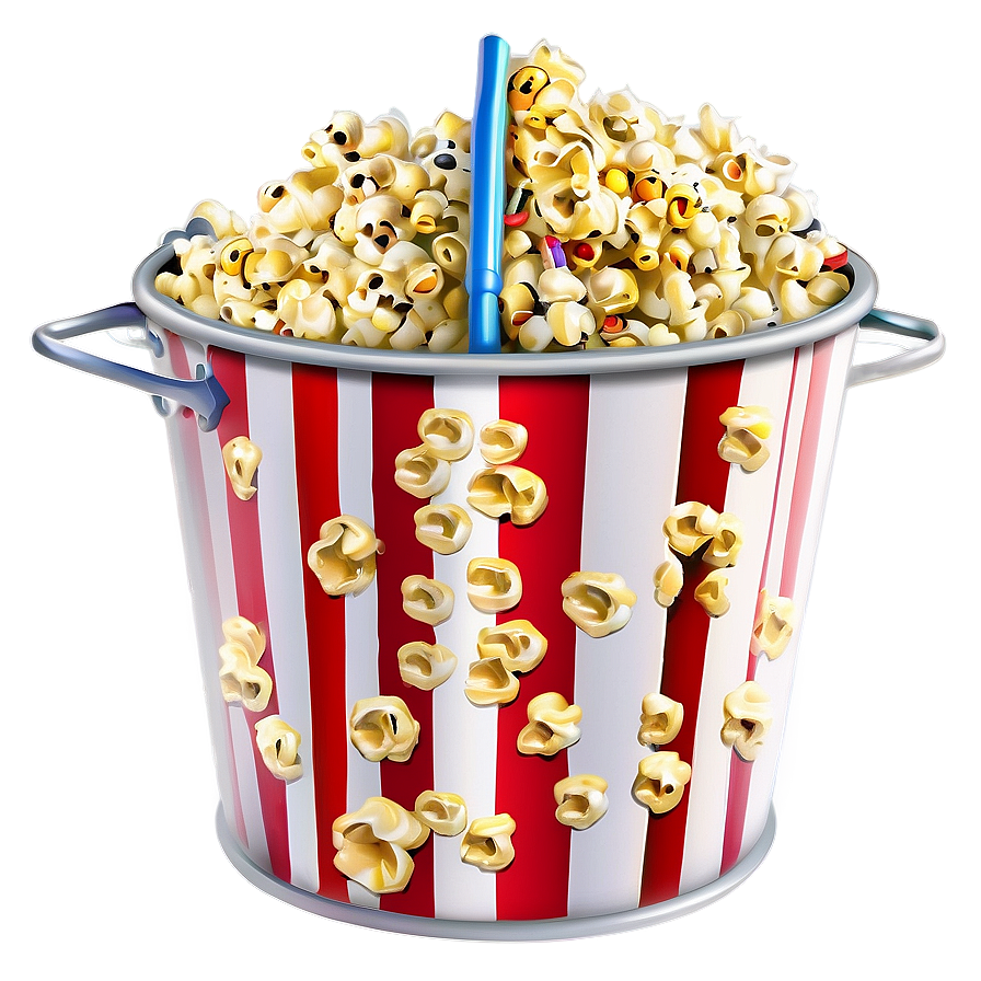 Popcorn Bucket With Scoop Png Cdy PNG image