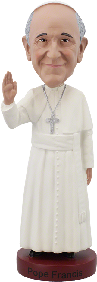 Pope Francis Bobblehead Figurine PNG image